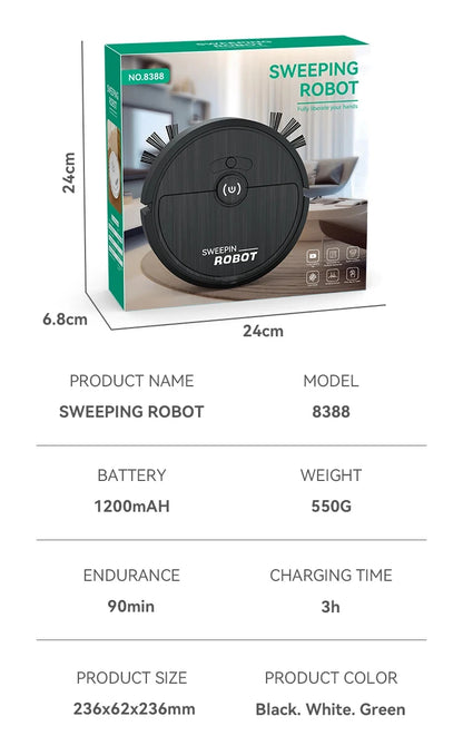 Xiaomi Electric Sweeper Home Smart Sweeping Robot Wet and Dry Remote Control Sweeper Suitable for Carpeted Bedrooms - Asthetiss